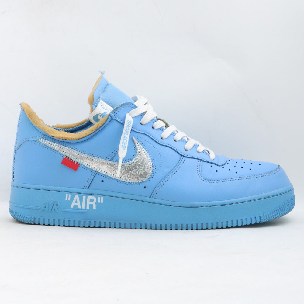 NIKE x OFF-WHITE Air Force 1 Low Blue Sneakers Size 28.5cm