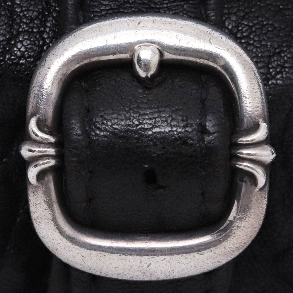 Chrome Hearts #1 Snat Pack Leather Waist Bag Black Size #1