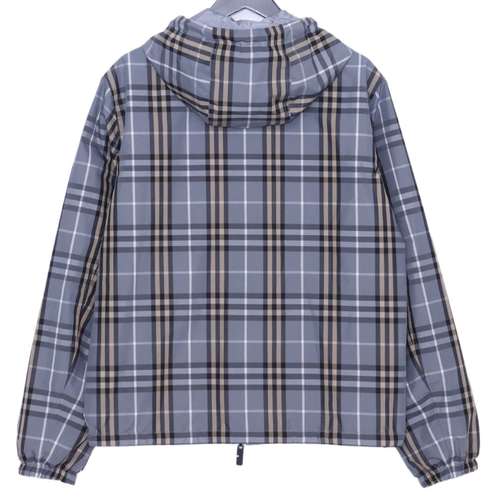 Burberry 26SS Reversible Check Hooded Jacket Gray Size XS