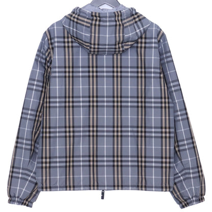 Burberry 26SS Reversible Check Hooded Jacket Gray Size XS