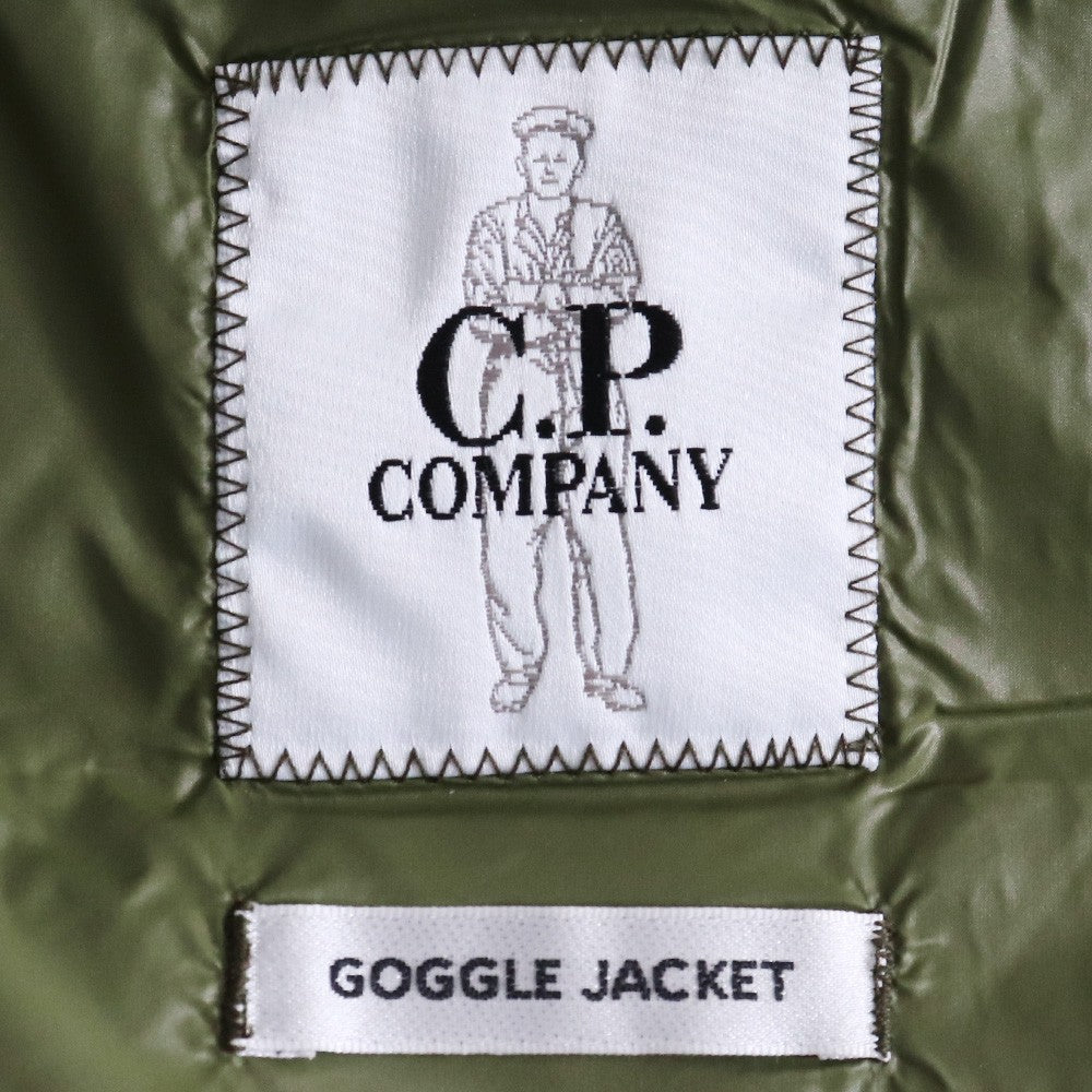 C.P. COMPANY Goggle Down Knit Jacket Khaki Size M