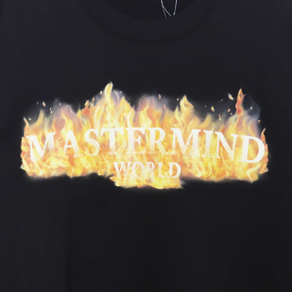 MASTERMIND JAPAN 24SS Fire Print T-Shirt Black Size M