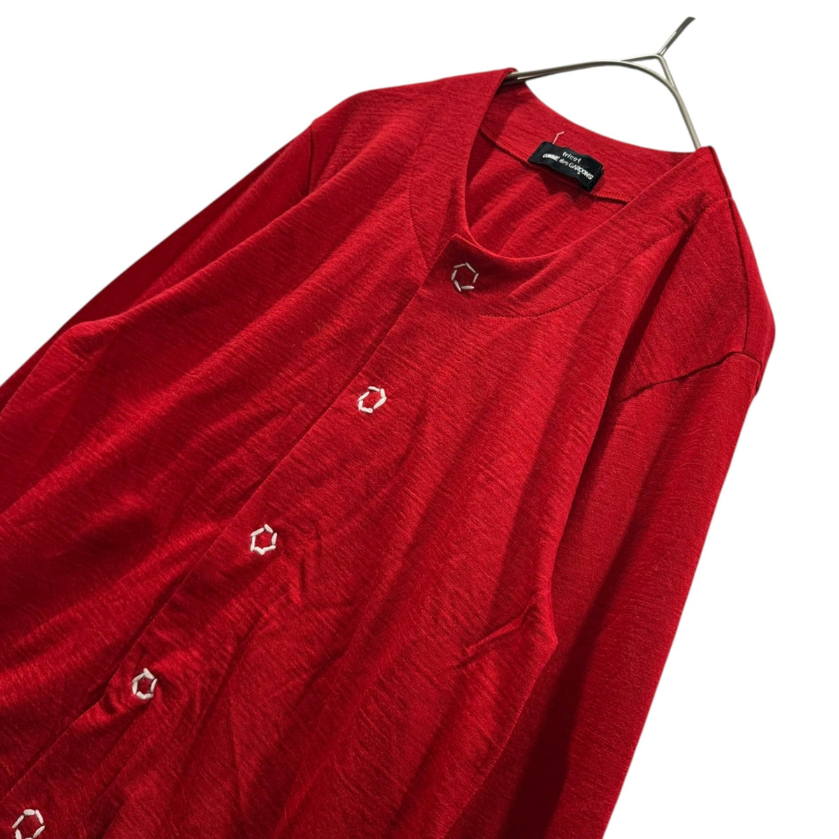 tricot COMME des GARCONS 94SS Wool Cardigan Red Size FREE