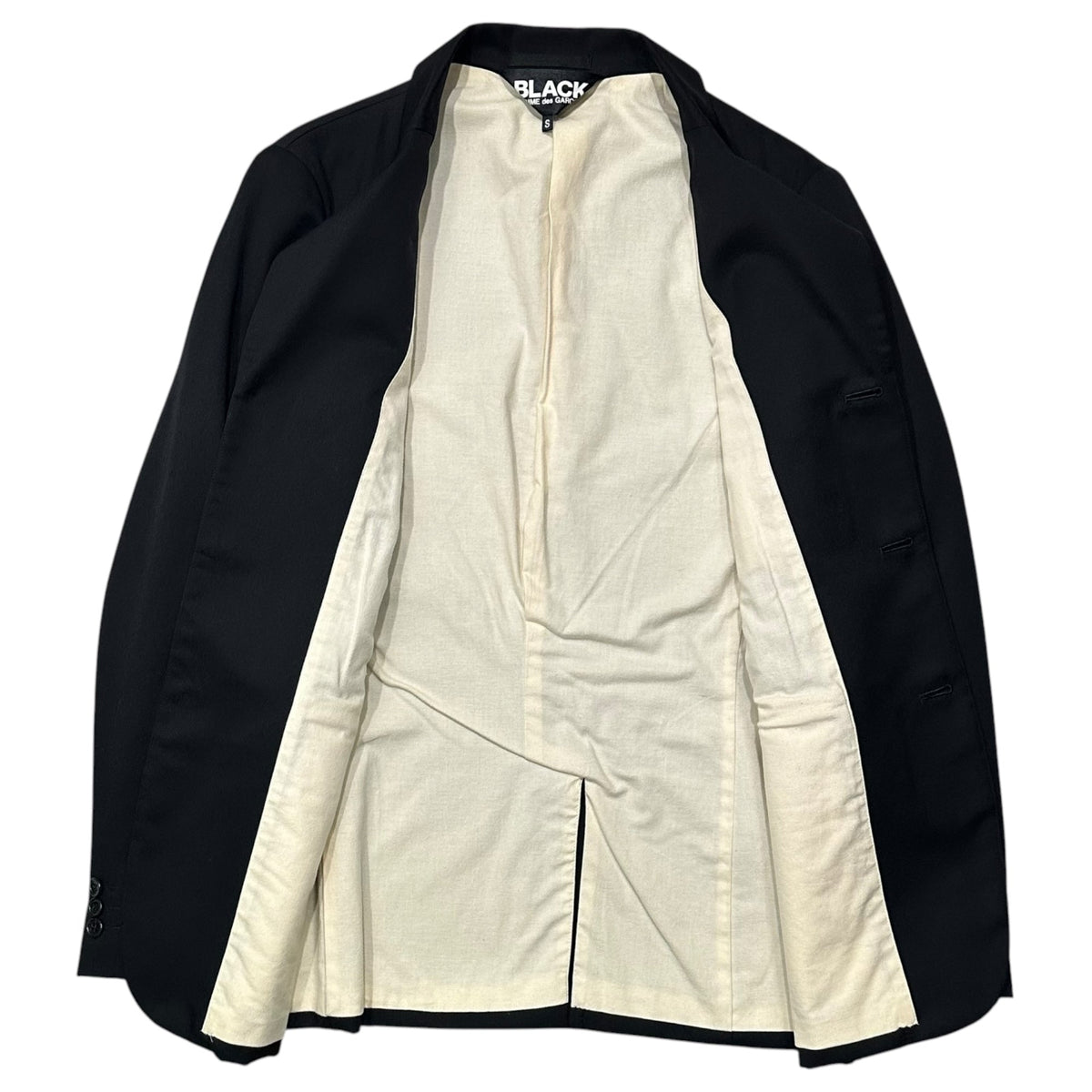 BLACK COMME des GARCONS 11AW Wool 3B Jacket Black Size S