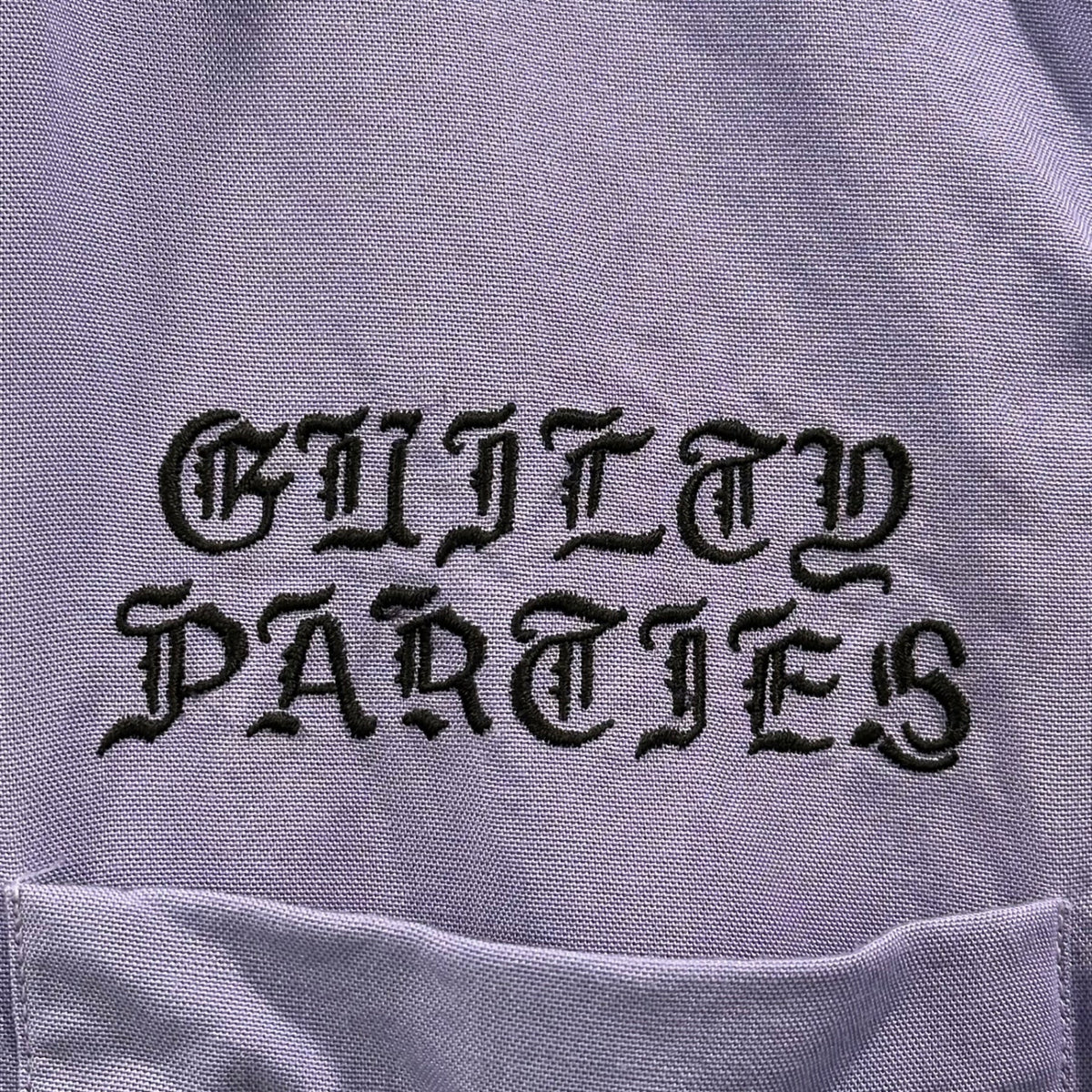 WACKO MARIA Open Collar Chest Logo S/S Shirt Purple Size S