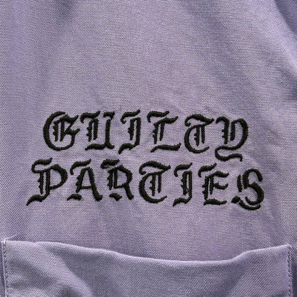 WACKO MARIA Open Collar Chest Logo S/S Shirt Purple Size S