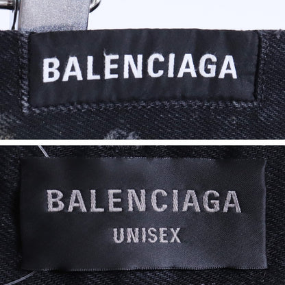 Balenciaga 23SS Super Destroyed Baggy Jeans Black Size S