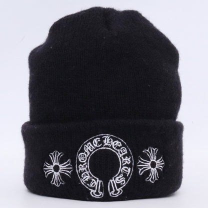CHROME HEARTS CH Plus Horseshoe Wool Beanie Black Size F