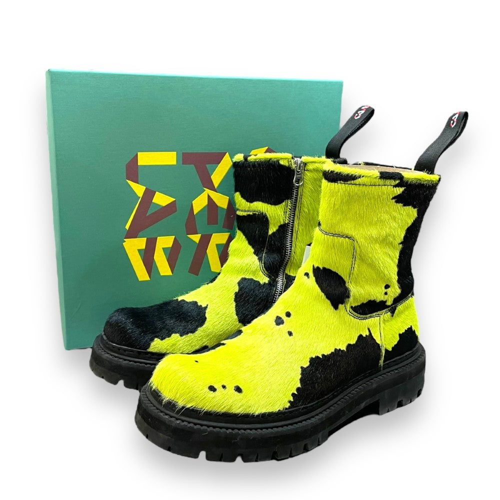 Camper EKI CrazyCow Green-Negro Boots Size EU41