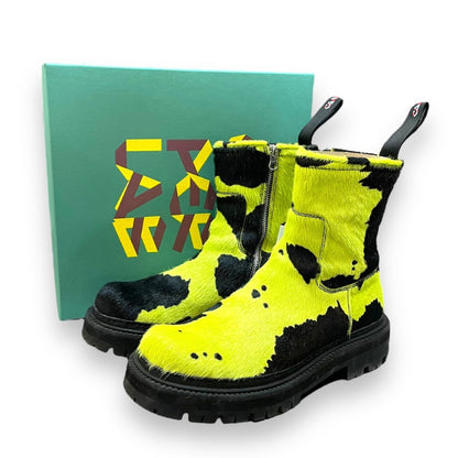 Camper EKI CrazyCow Green-Negro Boots Size EU41