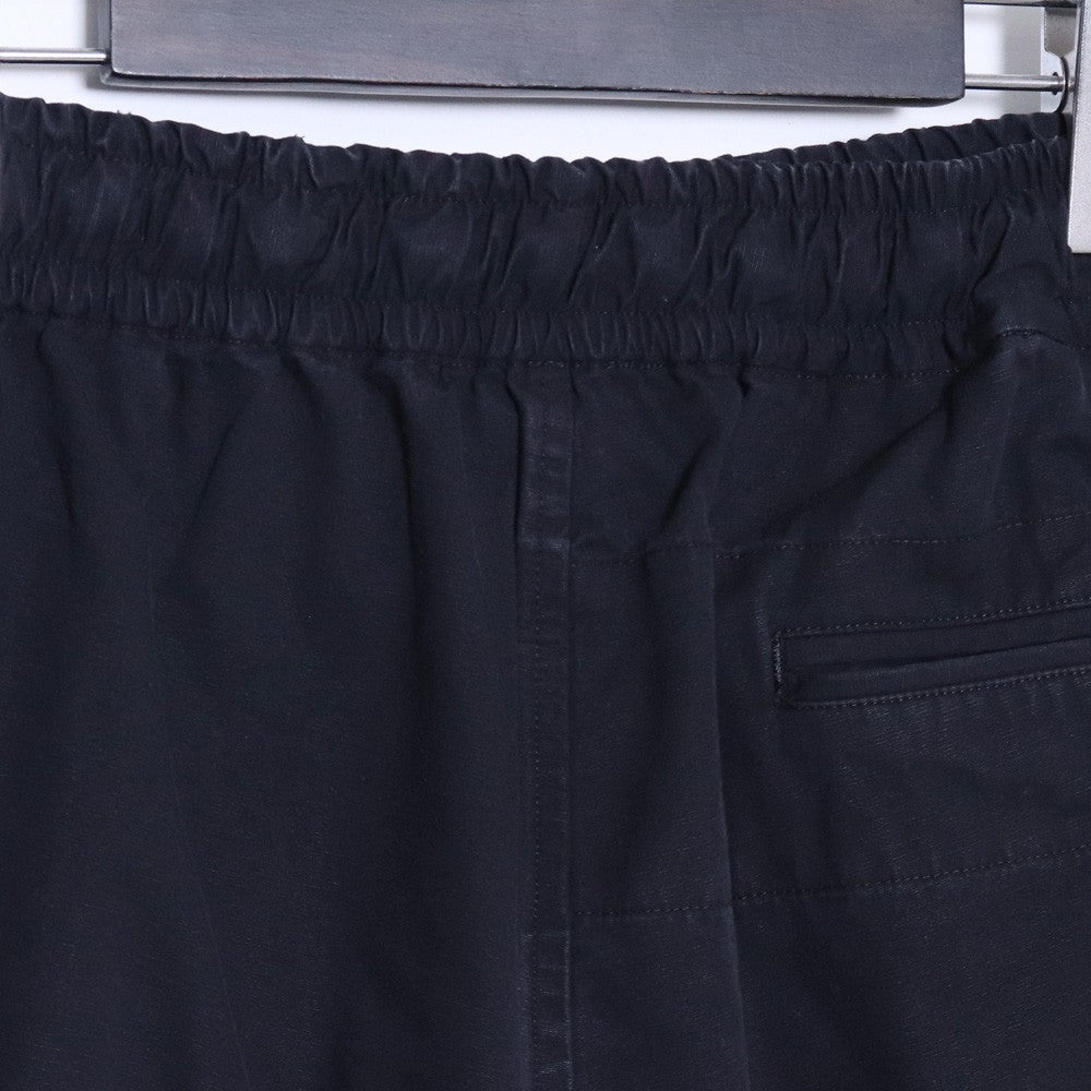 SUS-SOUS 25SS Black Cargo Organic Cotton Silk Shorts Size 9