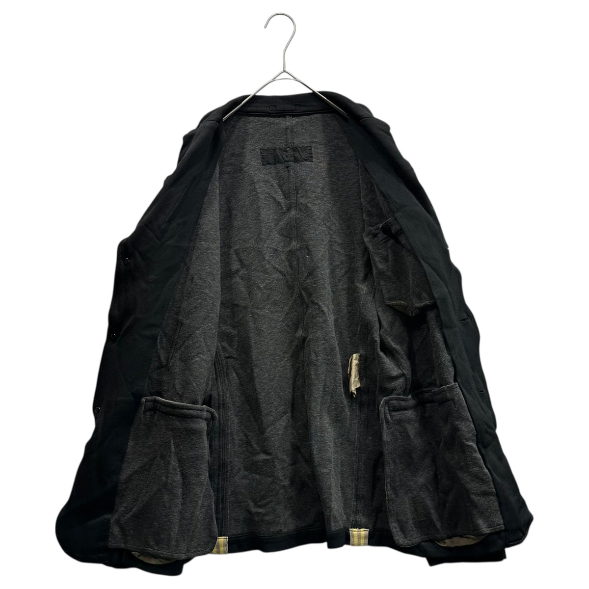 COMME des GARCONS HOMME 05AW Felted 3B Black Yellow Jacket Size S