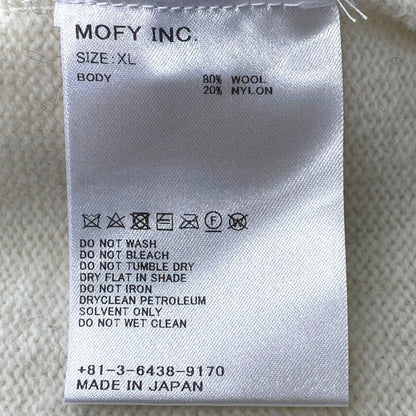 SEQUEL 23AW Nordic Crew Neck Bicolor Knit Gray Size XL
