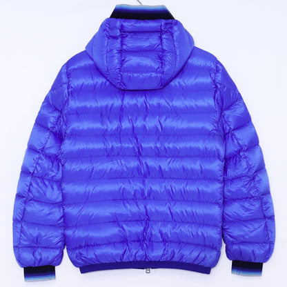 MONCLER AVRIEUX GIUBBOTTO Hooded Nylon Jacket Blue Size 0