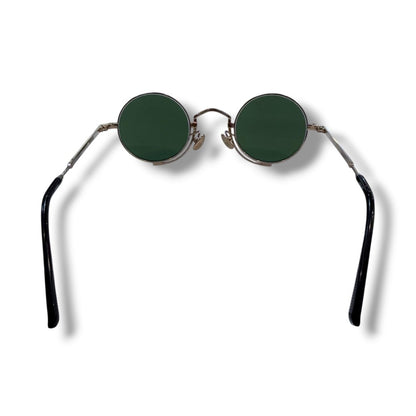 MATSUDA EYEWEAR Green Metal Frame Round Sunglasses