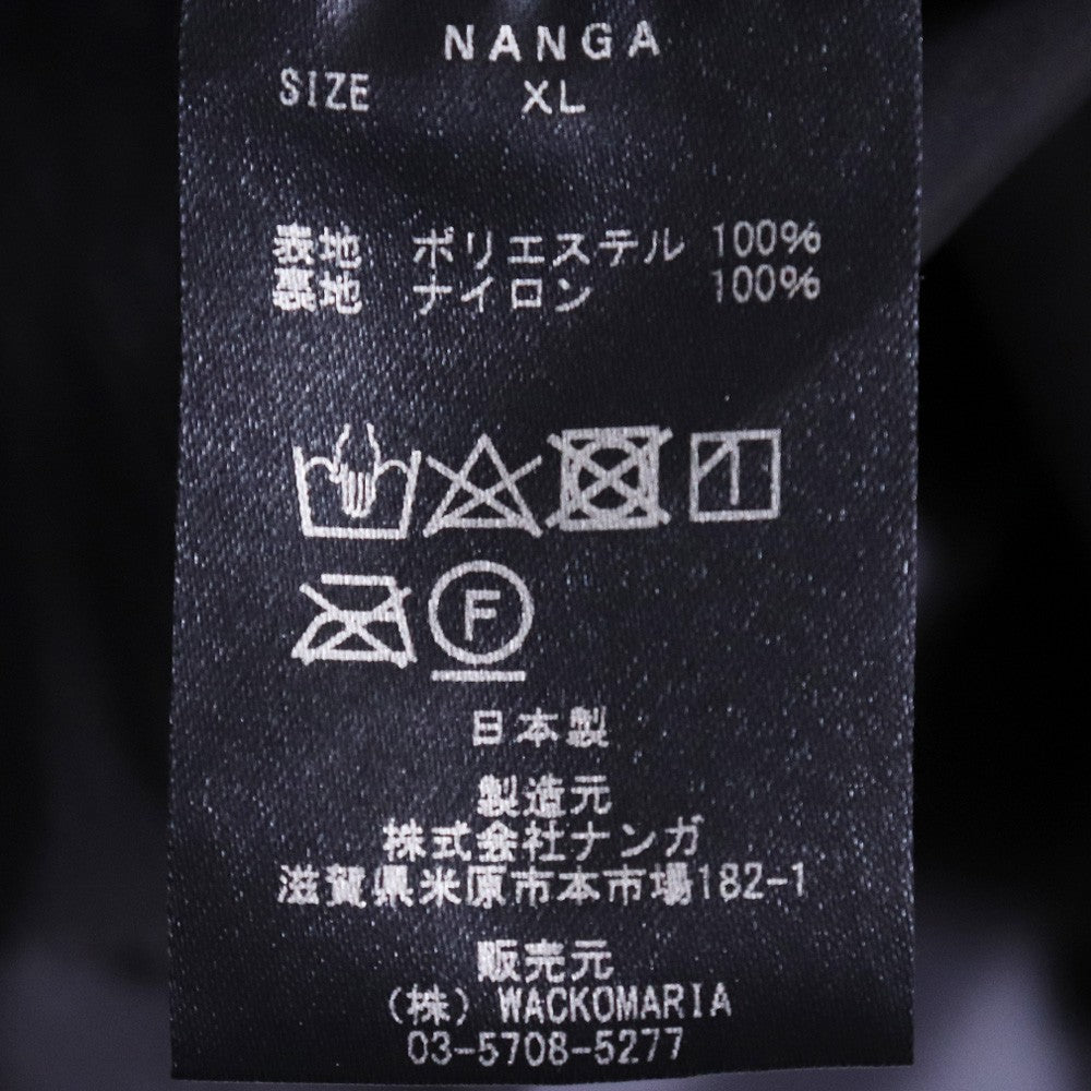 WACKO MARIA x NANGA 22SS Nylon Mountain Jacket Black Size XL
