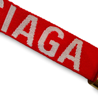 Balenciaga Brand Logo Bracelet Red Size F