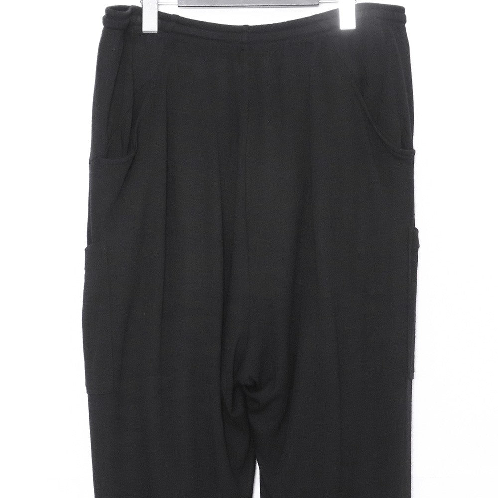 THE VIRIDI-ANNE 23AW Wool Jersey Trousers Black Size 3
