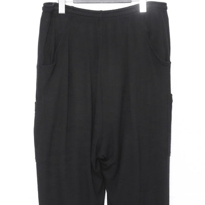 THE VIRIDI-ANNE 23AW Wool Jersey Trousers Black Size 3