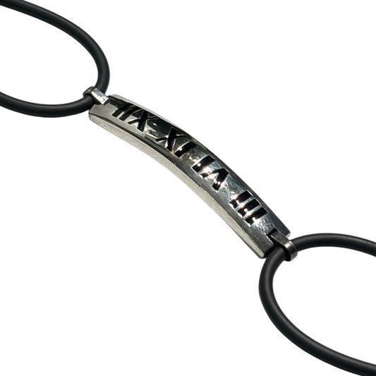 Atlas Numeric Bar Bracelet x TIFFANY & CO. Atlas Numeric Silver Rubber Bracelet