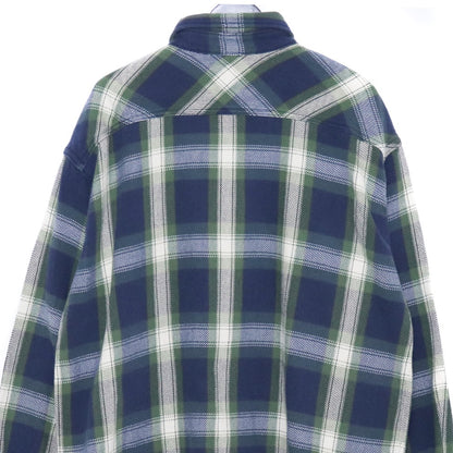 REMI RELIEF NAVY LABEL Indigo Check Sleeve Shirt
