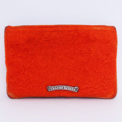 CHROME HEARTS Dagger Zip Change Purse Orange Size F