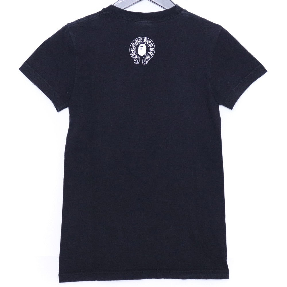 A BATHING APE x CHROME HEARTS Women's T-Shirt Black Size XS