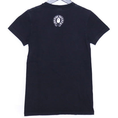 A BATHING APE x CHROME HEARTS Women's T-Shirt Black Size XS