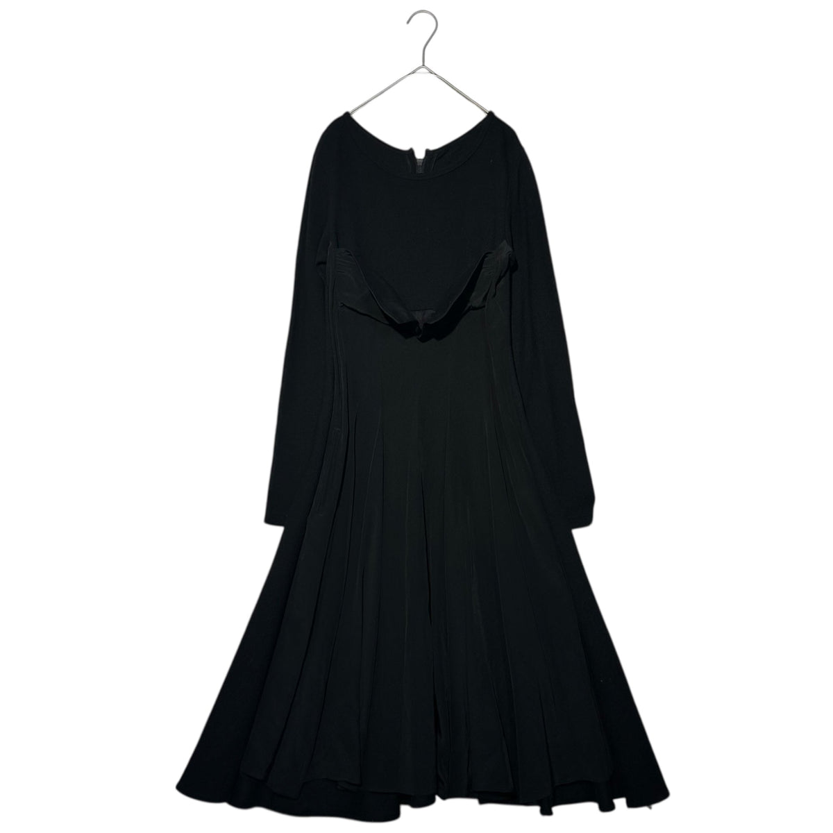 MICHIKO by Y's Back Zip Chest Design Silk Dress Size 2