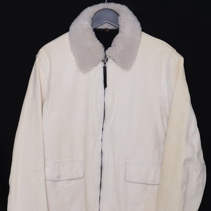 YOHJI YAMAMOTO x BACKLASH Horse Leather Jacket White Size 3