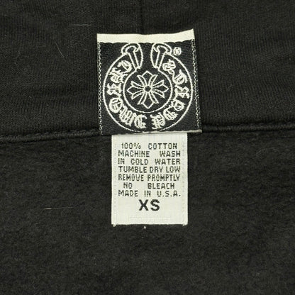 CHROME HEARTS 90s Dagger-Charm Zip Back-Print Multi Hoodie Size XS