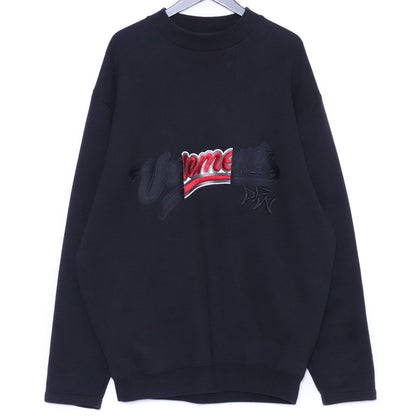 VETEMENTS 17AW Baseball Logo Sweatshirt Black Size XS