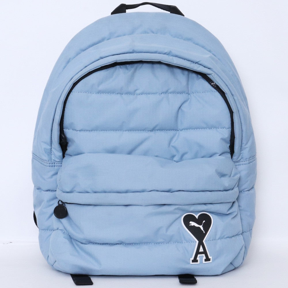 AMI PUMA Quilted Backpack Blue Size F
