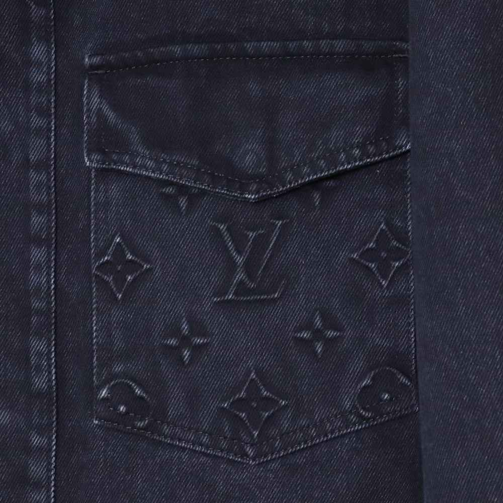 LOUIS VUITTON 24SS Monogram Emboss Jacket Black Size M