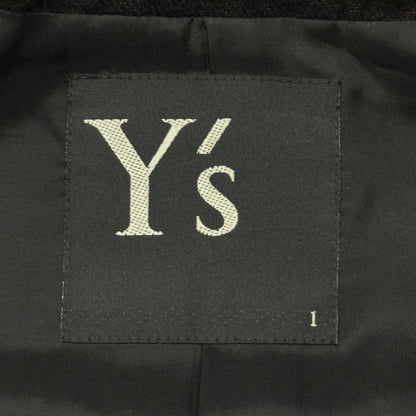 Y's Buffalo Check Short Wool Jacket Black/Red Size 1