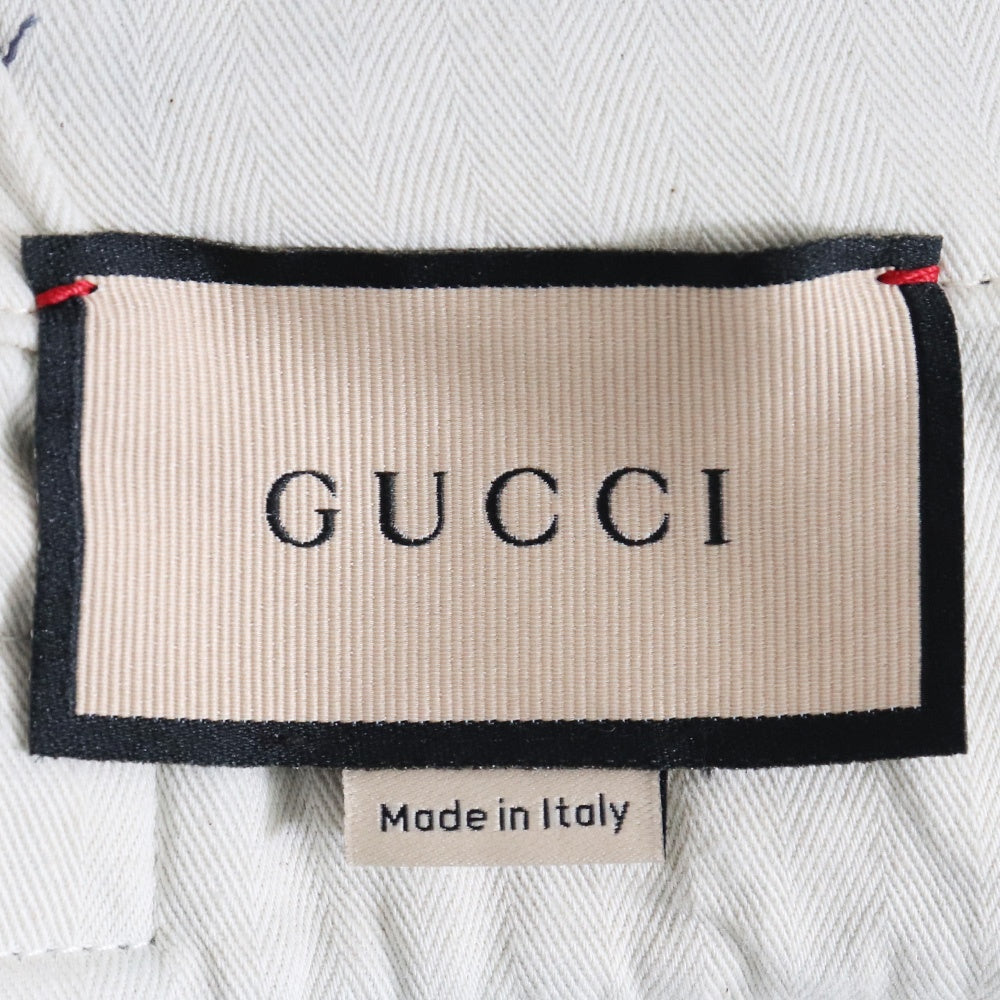 GUCCI Washed Organic Denim Jeans Indigo Size 48