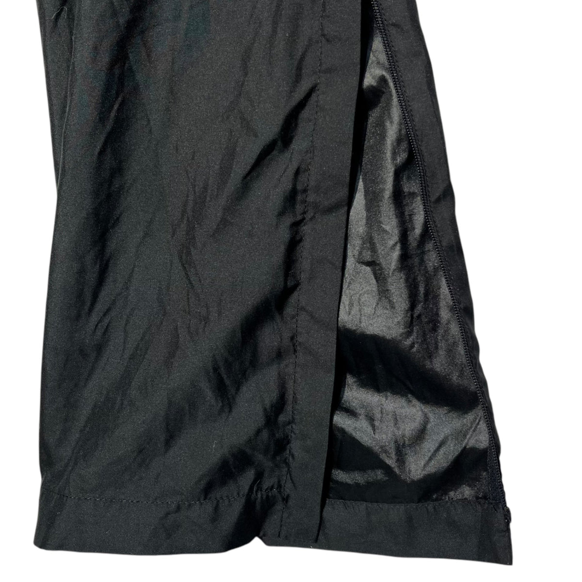 PRADA SPORT 00s Y2K Hem Zip Logo Tech Pants Black Size 48
