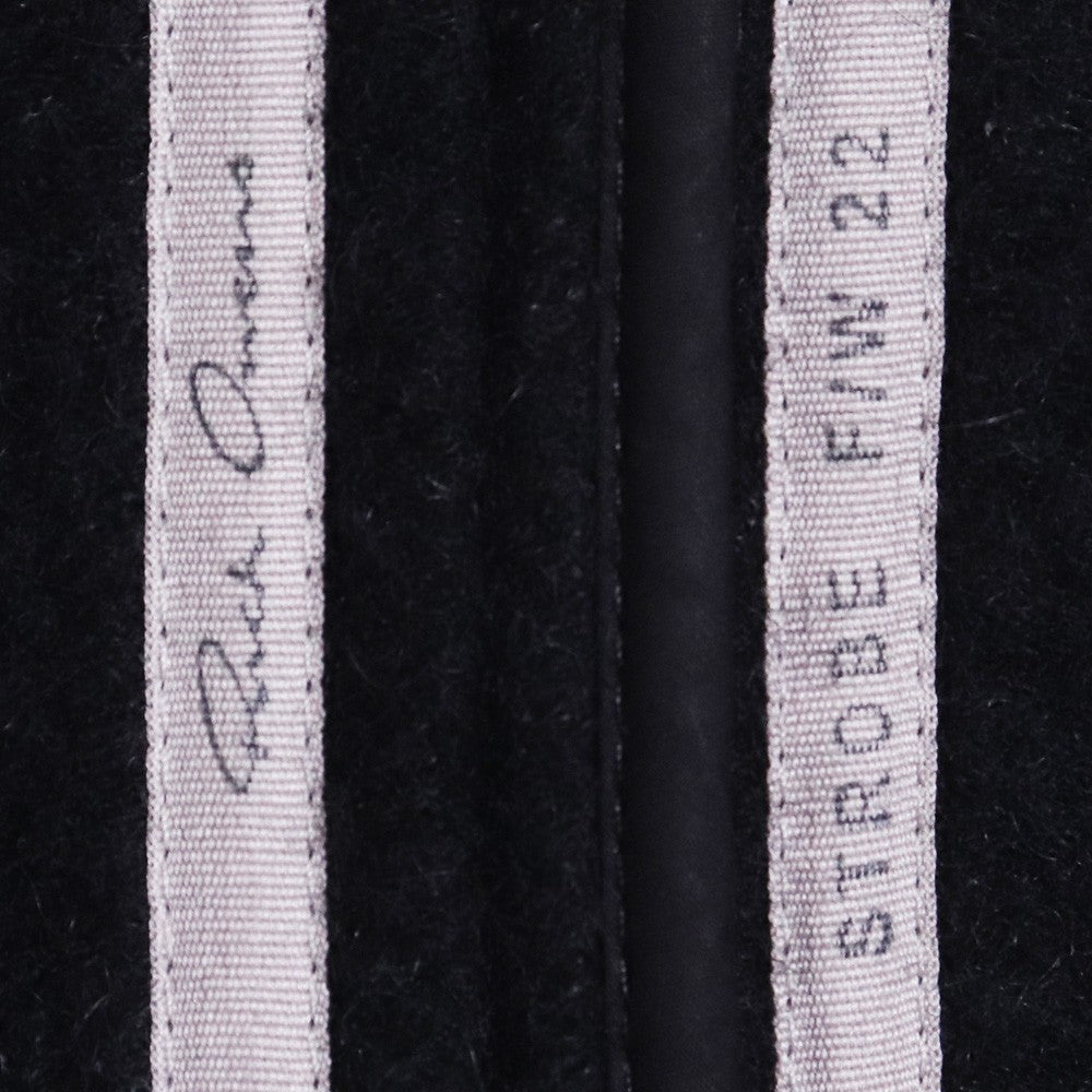 RICK OWENS Alpaca Wool Hooded Trench Coat Black Size 46