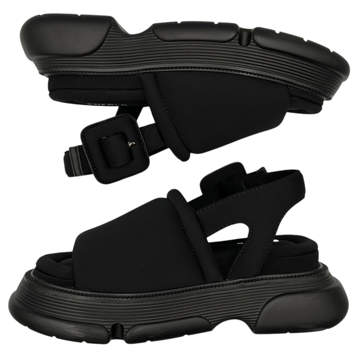 ENFOLD Float-Sole Sandals Black Size EU 38