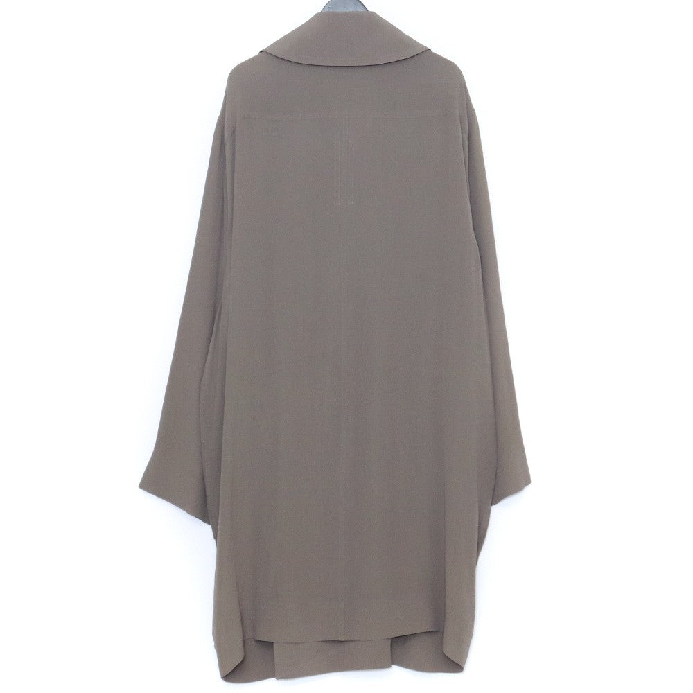 RICK OWENS 20SS Double Breasted Pea Coat Charcoal Size 46