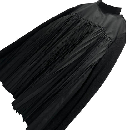 sacai 24AW Pleated Stripe Poplin Cardigan Black Size 1