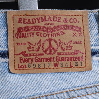 READYMADE 24SS Wide Flare Denim Jeans Indigo Size W36 L31
