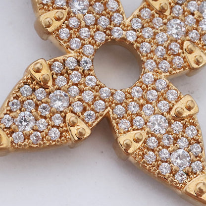LOUIS VUITTON LV Rope Pendant Necklace Gold Size F