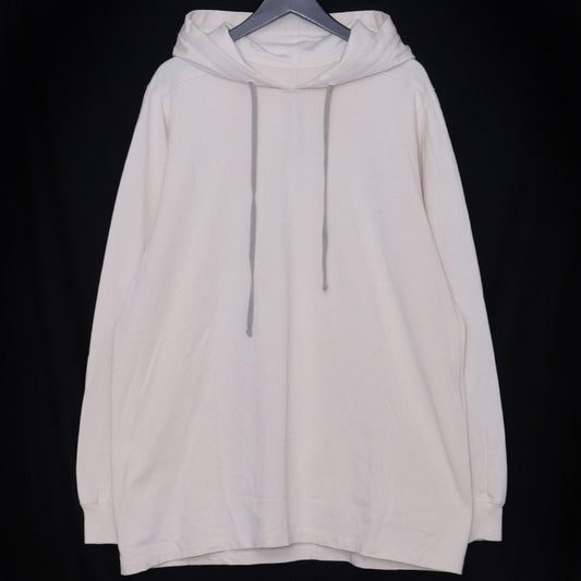 RICK OWENS 22SS Cotton Pullover Hoodie Ivory Size M