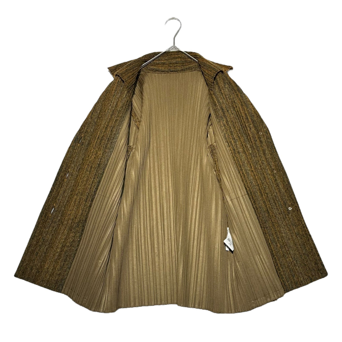 PLEATS PLEASE Felt Pleated Tailored 3-Button Jacket Size 3