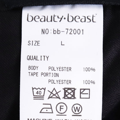 BEAUTY BEAST Saruel Track Shorts Black Yellow Size L