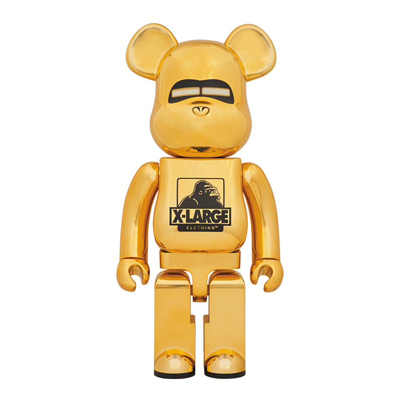 Xlarge BE@RBRICK Hajime Sorayama Gold Figure Size 1000
