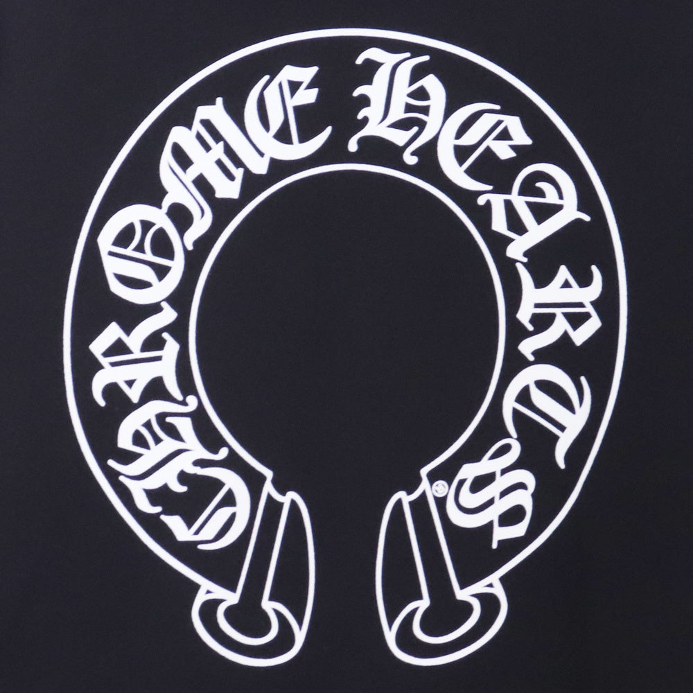 CHROME HEARTS Horseshoe Floral Cross Hoodie Black Size XXL