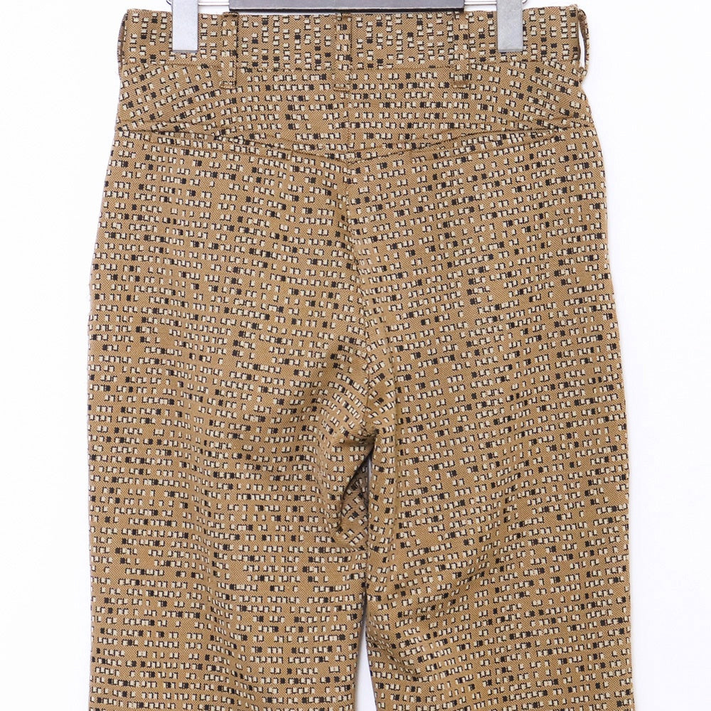 NEEDLES Jacquard Boot-Cut Casual Pants Brown Size 2