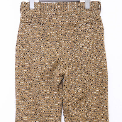 NEEDLES Jacquard Boot-Cut Casual Pants Brown Size 2